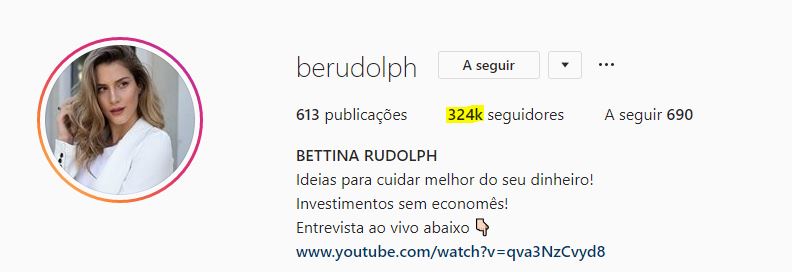 perfil instagram bettina